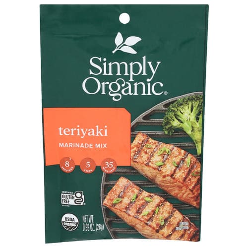 SIMPLY ORGANIC: Mix Teryaki Marinade 0.99 oz (Pack of 6) - SIMPLY ORGANIC