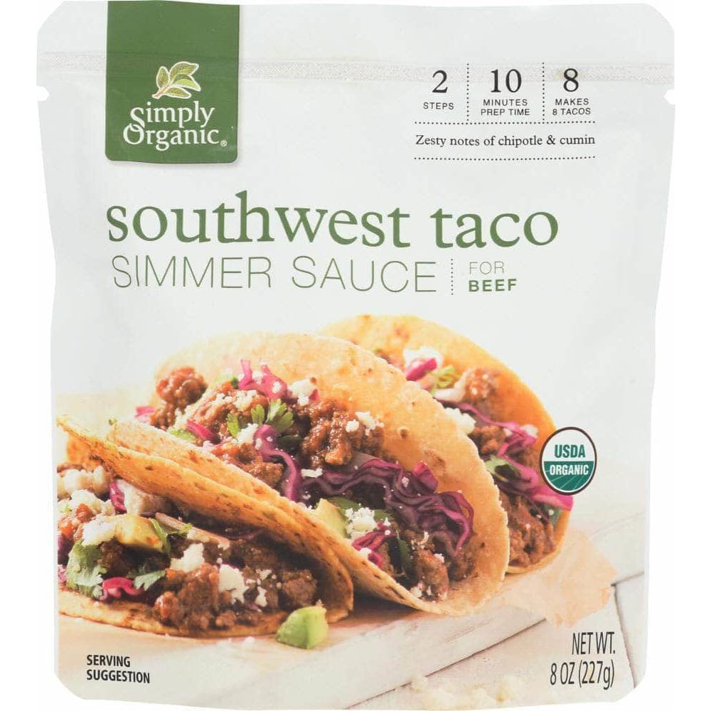 Simply Organic Simply Organic Sauce Southwest Taco Simmer Organic, 8 oz