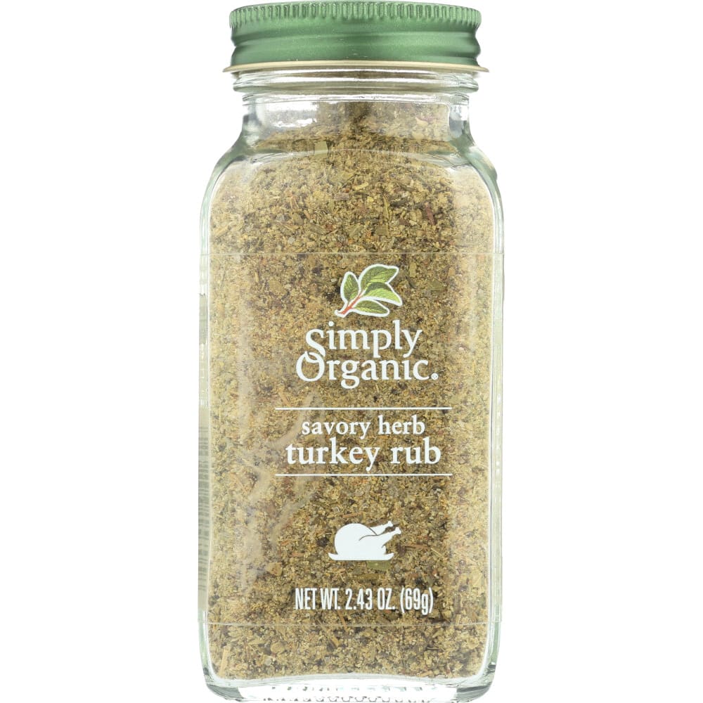 SIMPLY ORGANIC: Savory Herb Turkey Rub 2.43 oz - Grocery > Cooking & Baking > Extracts Herbs & Spices - SIMPLY ORGANIC
