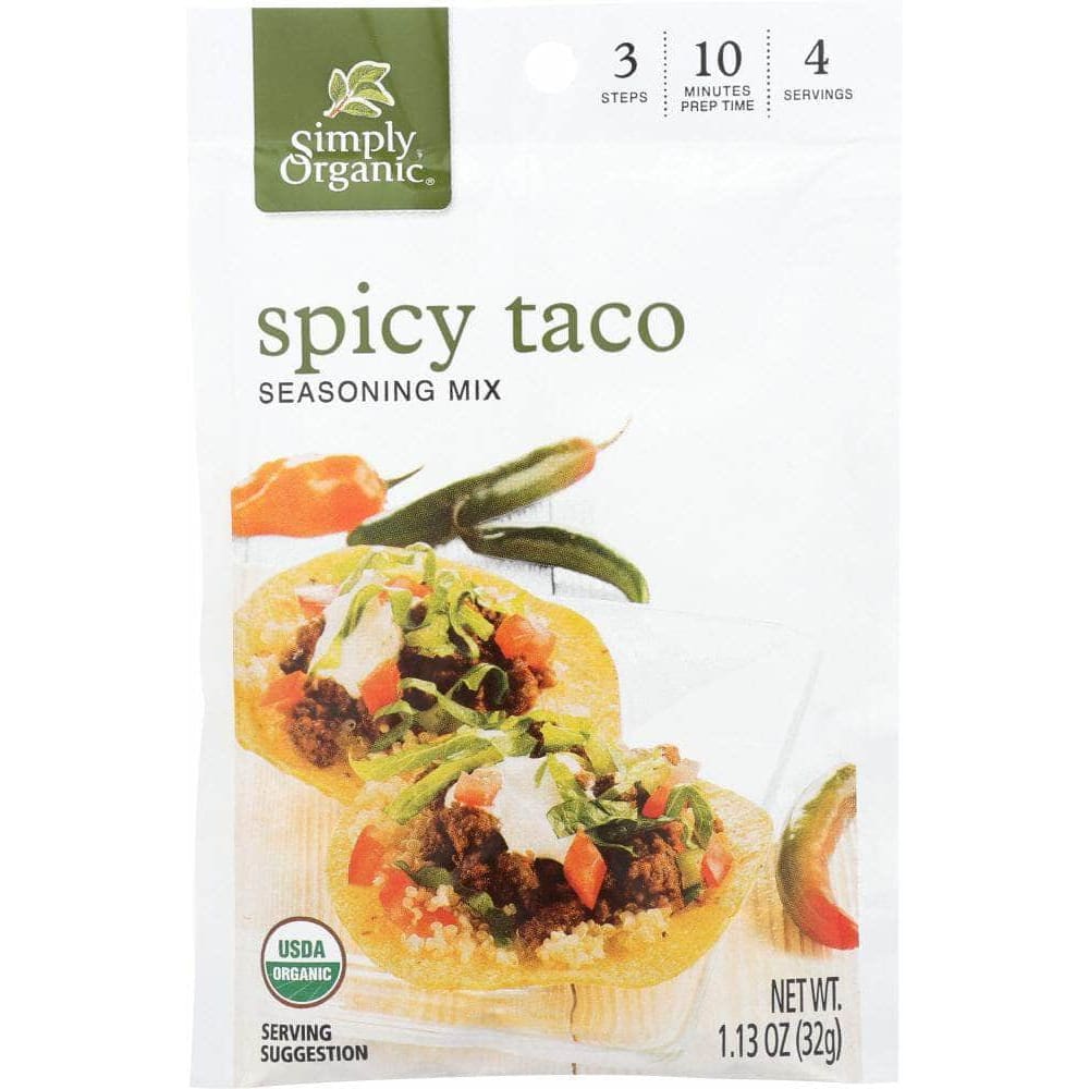 Simply Organic Simply Organic Seasoning Mix Spicy Taco, 1.13 Oz