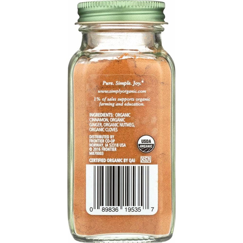 Simply Organic Simply Organic Spice Pumpkin 1.94 oz