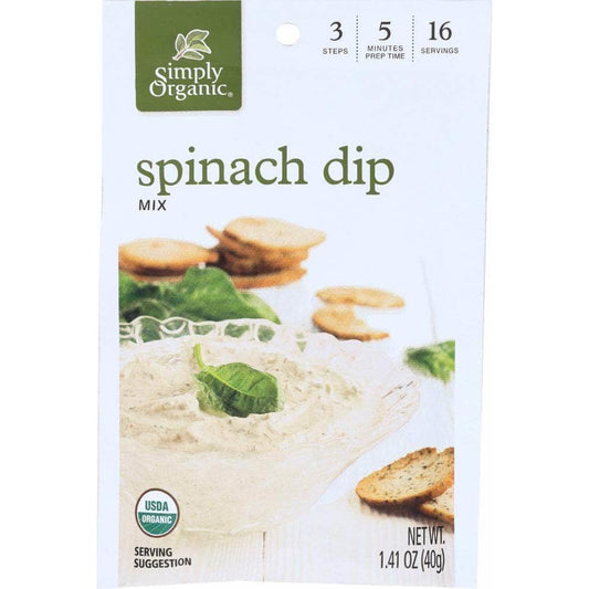 SIMPLY ORGANIC Simply Organic Organic Spinach Dip Mix, 1.41 Oz