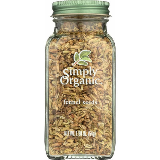 SIMPLY ORGANIC SIMPLY ORGANIC Ssnng Fennel Seeds Bttl, 1.9 oz