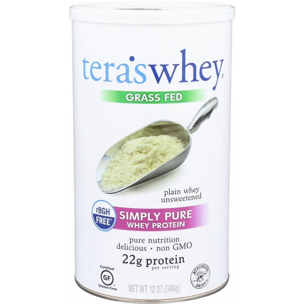 TERAS WHEY SIMPLY TERAS Pure Whey Protein Plain Unsweetened, 12 oz