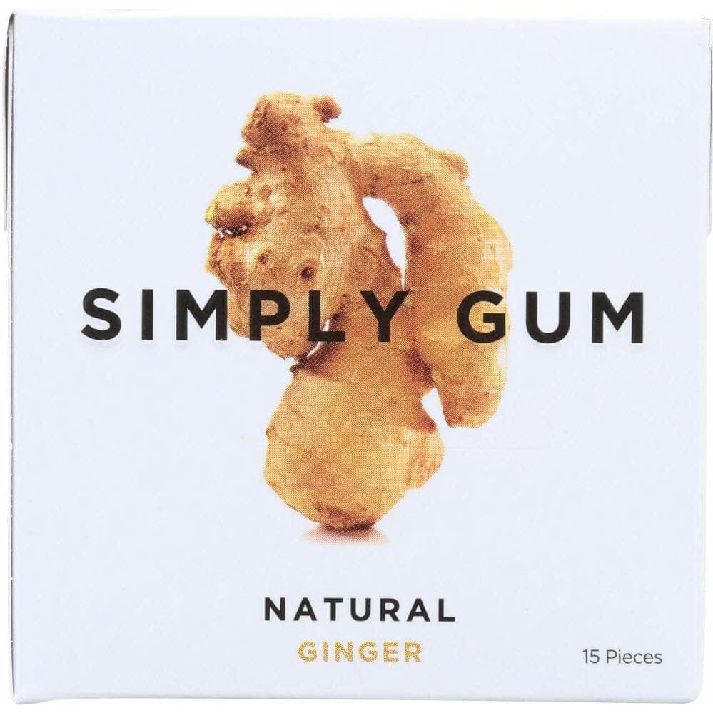 Simplygum Simplygum Natural Ginger Gum, 15 pc