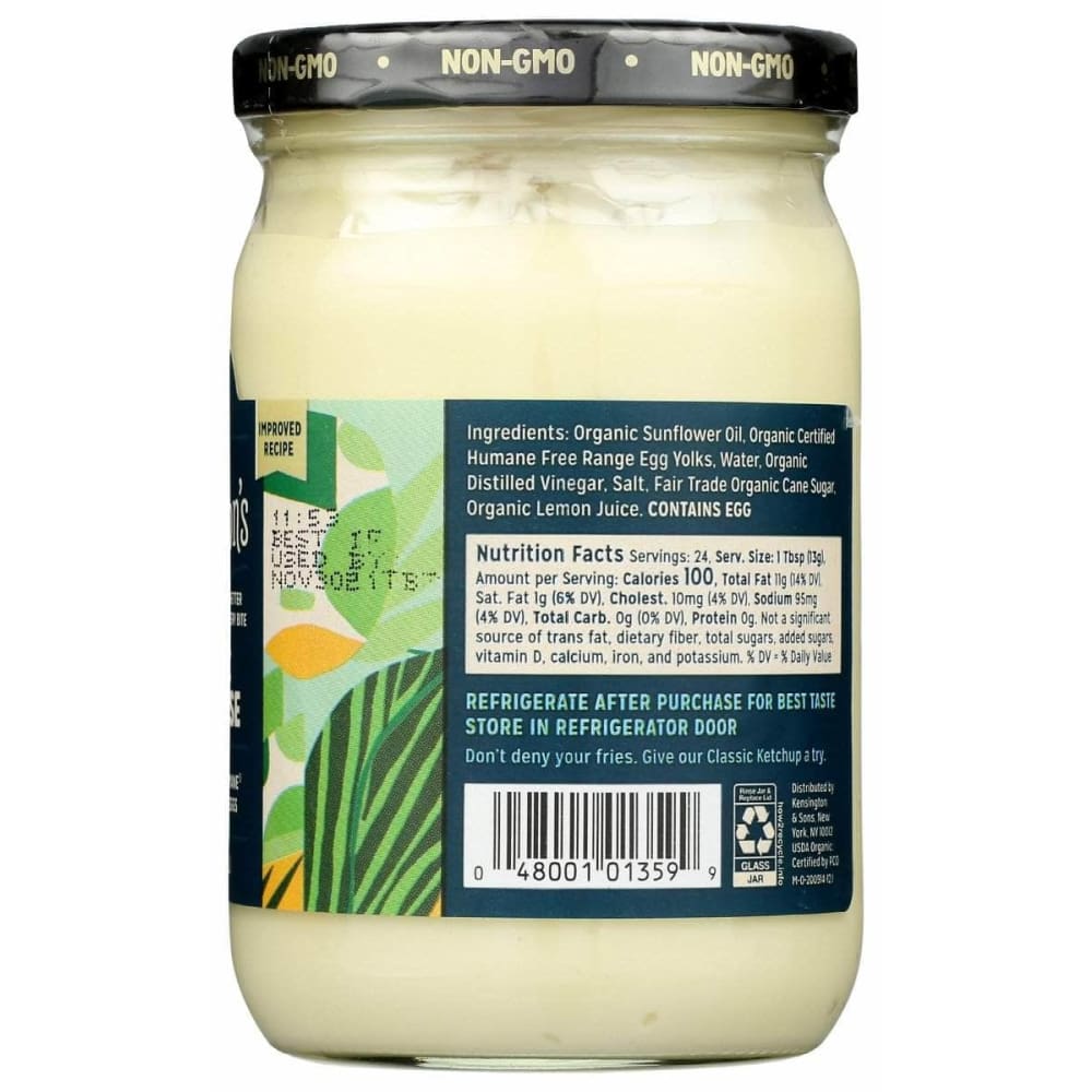 SIR KENSINGTONS Sir Kensingtons Mayo Organic, 12 Oz