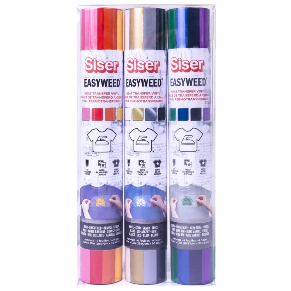 Siser EasyWeed Rainbow Sampler - Crafting & Activity Sets - ShelHealth