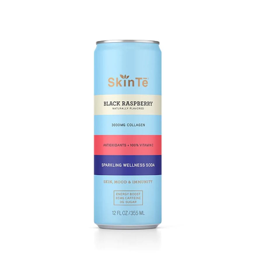 SKIN TE: Black Raspberry Sparkling Wellness Tea 12 fo (Pack of 5) - Beverages > Coffee Tea & Hot Cocoa - SKIN TE