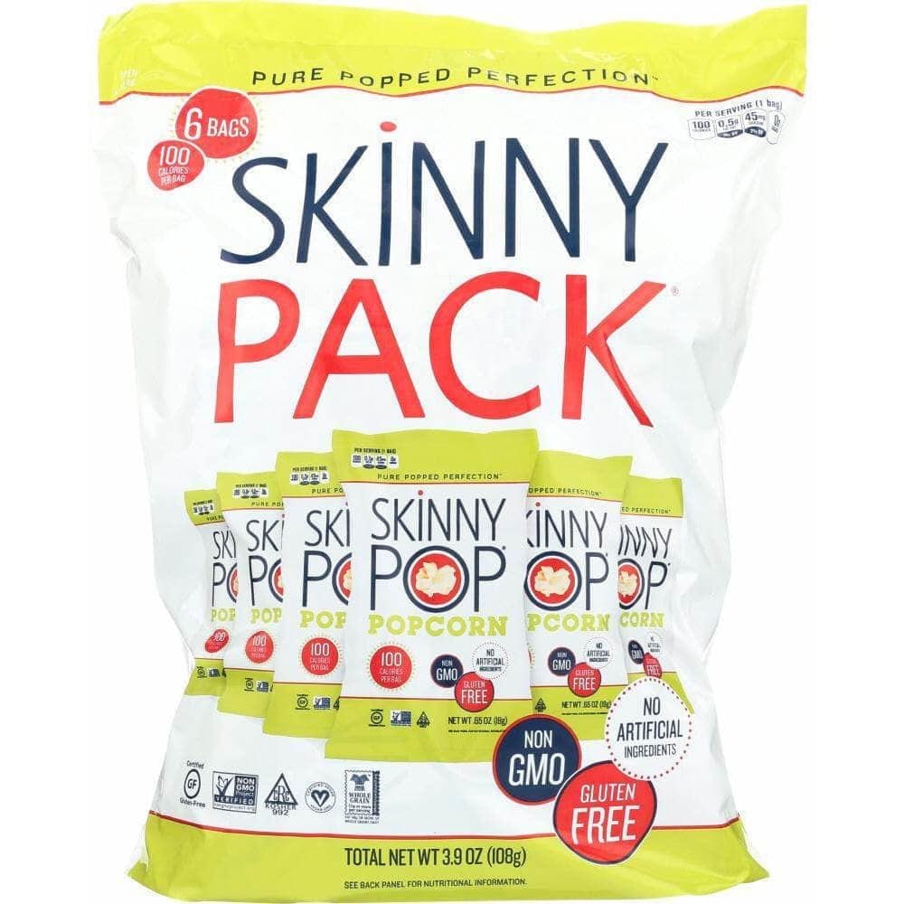 Skinny Pop Skinny Pop All Natural Popcorn 6 count, 3.9 oz