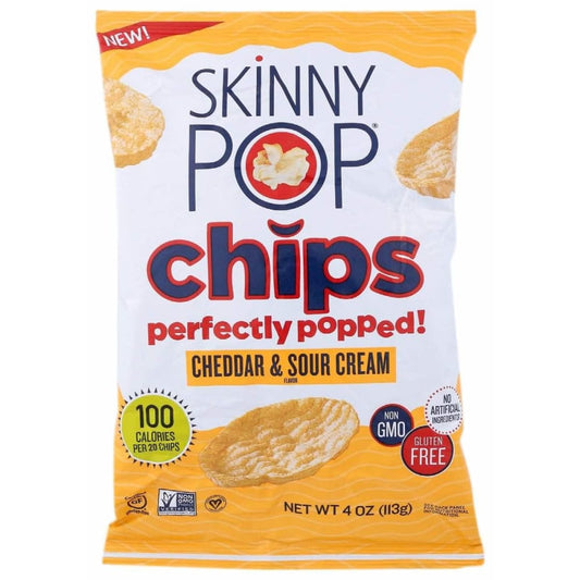 SKINNY POP Skinny Pop Chips Chddr Sour Cream, 4 Oz