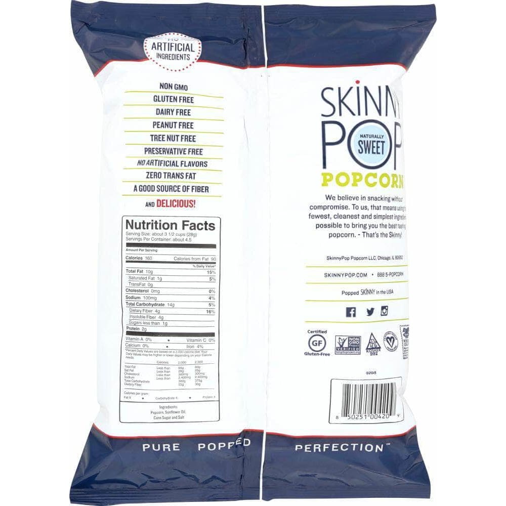 Skinny Pop Skinny Pop Naturally Sweet Popcorn, 4.4 oz
