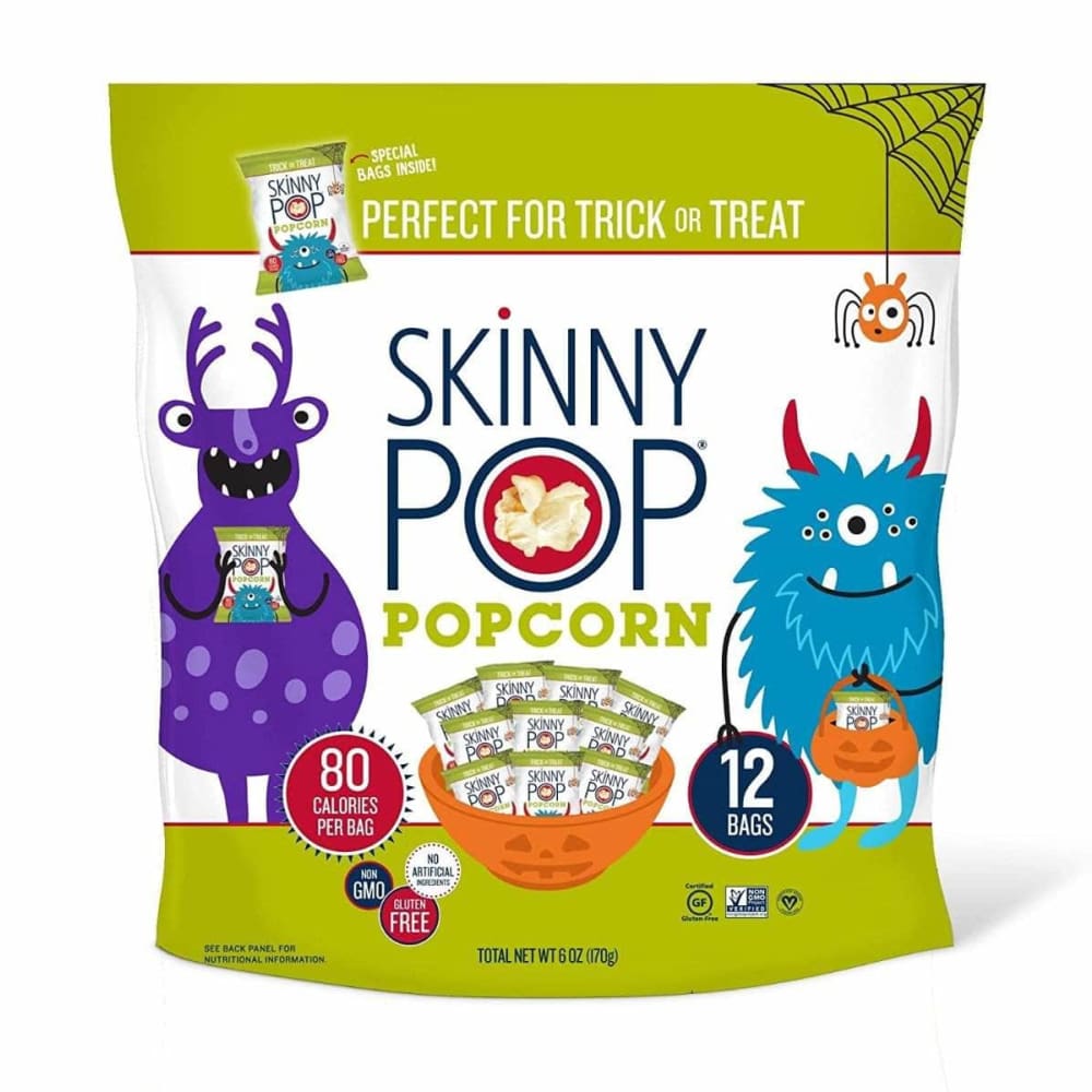SKINNY POP Skinny Pop Original Popcorn Halloween Snack Packs, 12 Pk