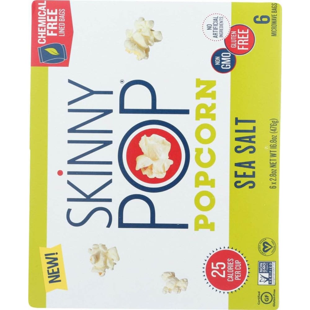 SKINNY POP Skinny Pop Popcorn Sea Salt Microwave, 16.8 Oz