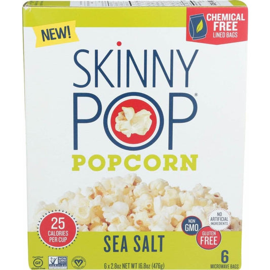 SKINNY POP Skinny Pop Popcorn Sea Salt Microwave, 16.8 Oz