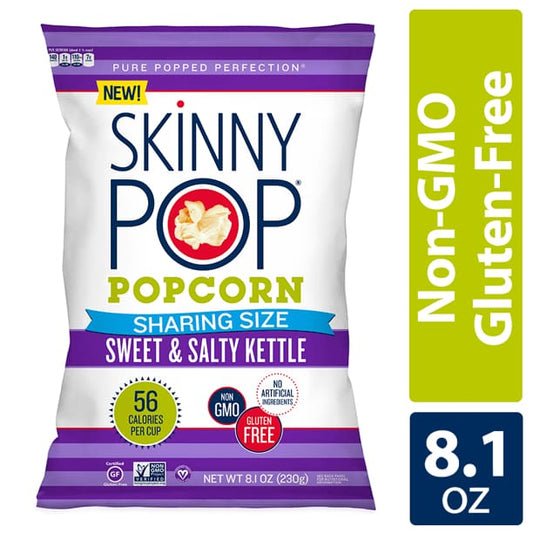 SKINNY POP Skinny Pop Popcorn Sharing Size Sweet And Salty Kettle, 8.1 Oz