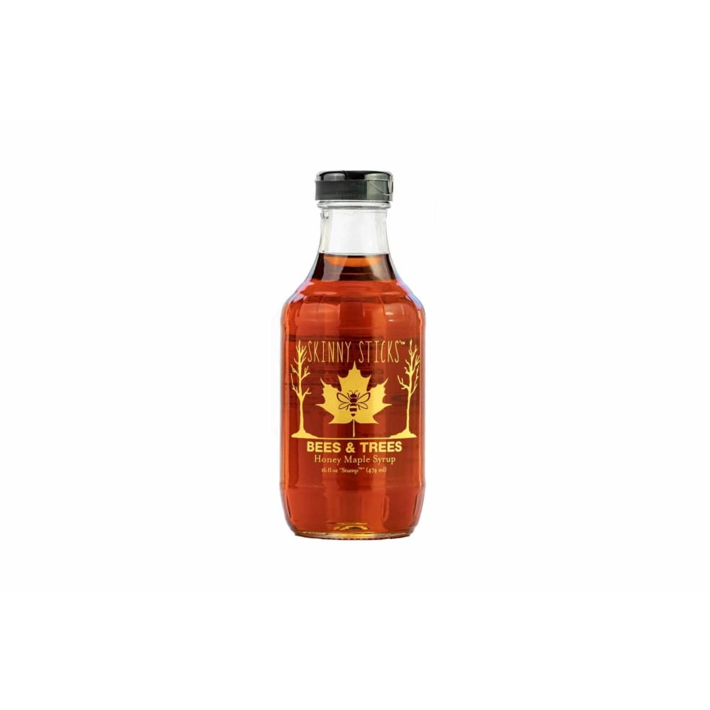 SKINNY STICKS Grocery > Cooking & Baking > Sugars & Sweeteners SKINNY STICK: Bees and Trees Honey Maple Syrup Blend, 16 fo