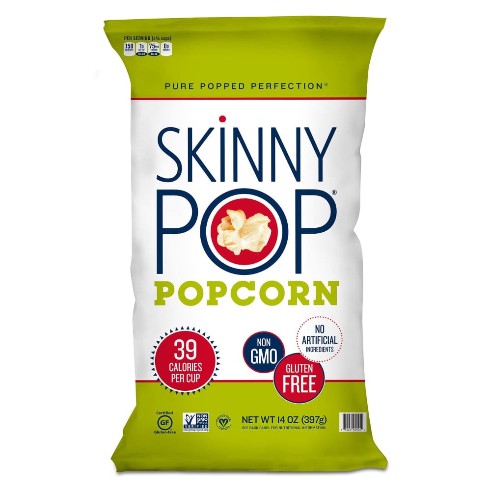 SkinnyPop Original Popcorn 14 oz. - Home/Grocery Household & Pet/Canned & Packaged Food/Snacks/Salty Snacks/ - SkinnyPop