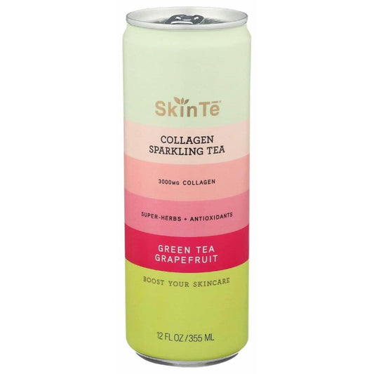 SKINTE Skinte Collagen Sparkling Tea Green Tea Grapefruit, 12 Fo