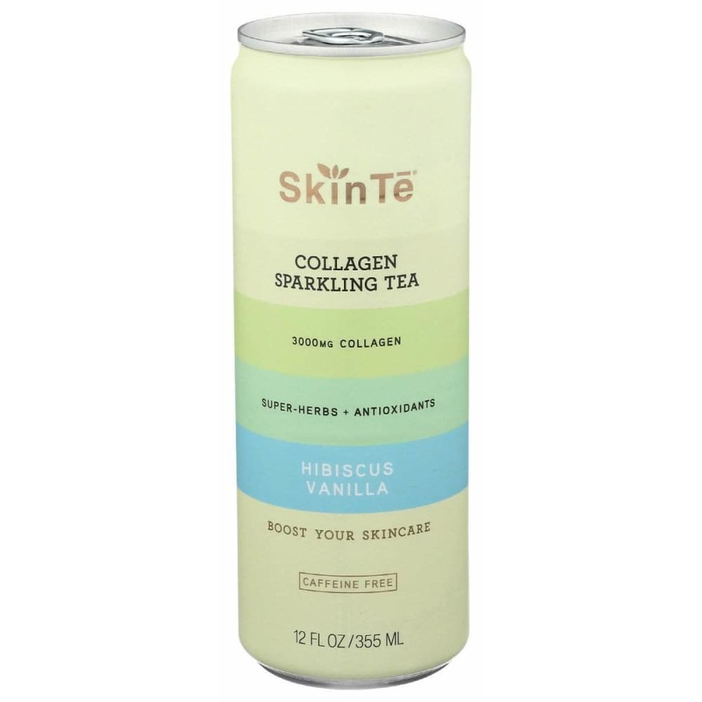 SKINTE Skinte Collagen Sparkling Tea Hibiscus Vanilla, 12 Fo