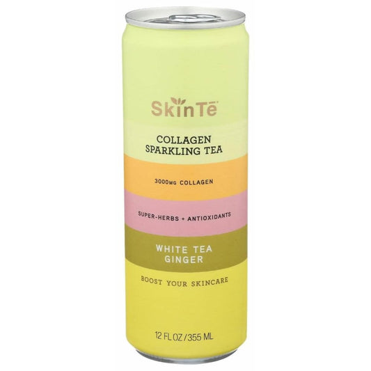 SKINTE Skinte Collagen Sparkling Tea White Tea Ginger, 12 Fo