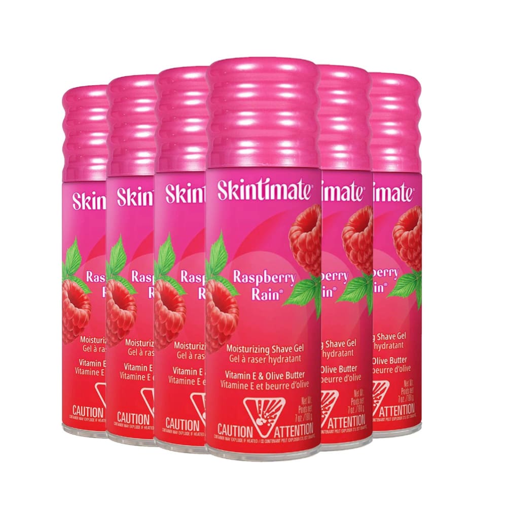 Skintimate Shave Gel Moisturizing Raspberry 7 Oz - 6 Pack - Gel - Skintimate