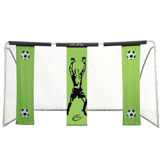 Skywalker Sports 12’ x 7’ Soccer Goal with Practice Banners - Sports Equipment - Skywalker