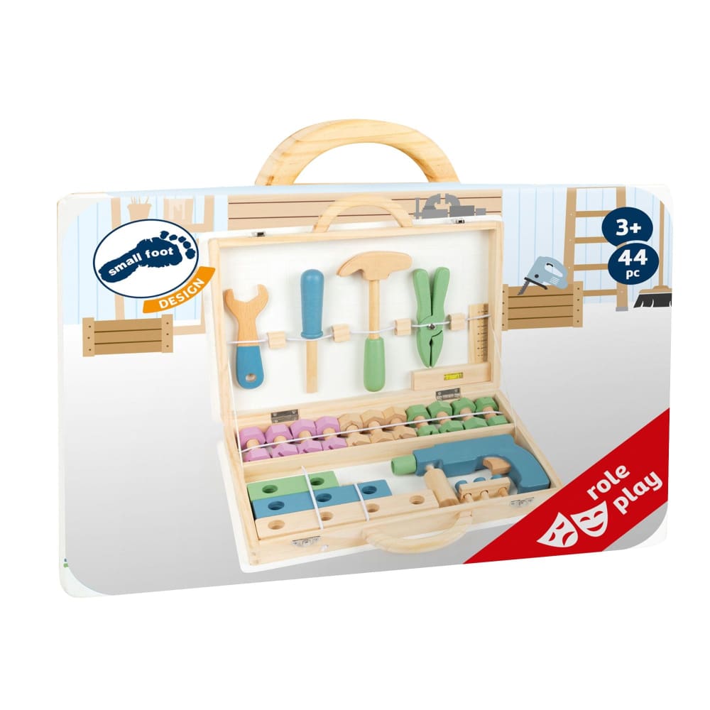 Small Foot Wooden Toys Premium Nordic Toolbo x Playset - Home/Toys/Indoor Play/Pretend Play/ - Unbranded