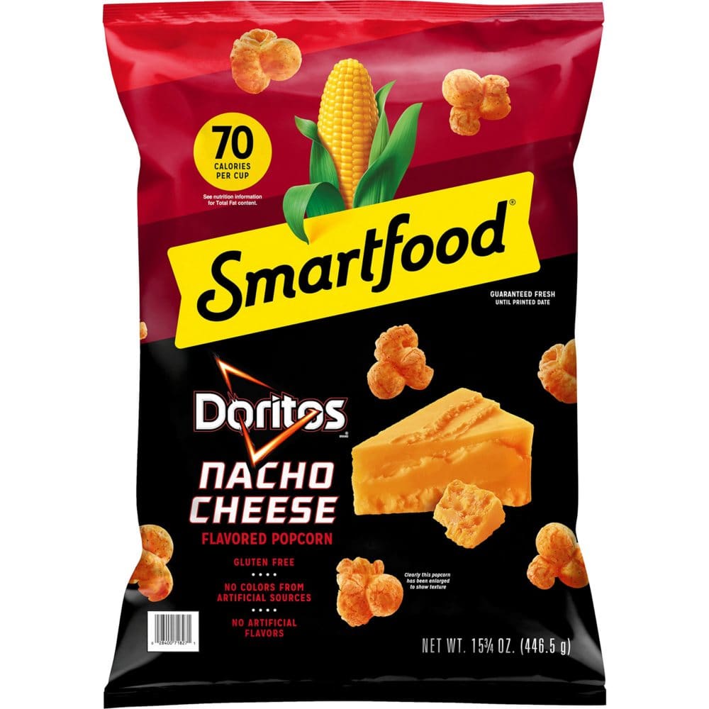 Smartfood Doritos Nacho Cheese Flavored Popcorn (15.75 oz) - Snacks Under $10 - ShelHealth
