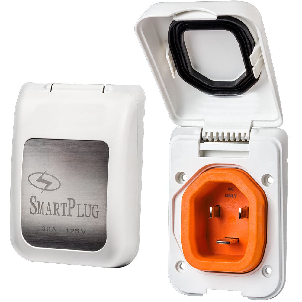 SmartPlug 30 AMP Male Non-Metallic Inlet Cover - White - Electrical | Accessories - SmartPlug