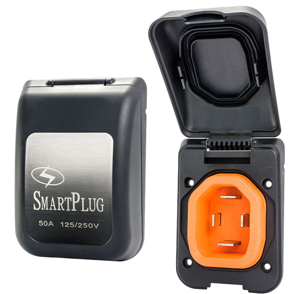 SmartPlug 50 AMP Male Non-Metallic Inlet Cover - Black - Electrical | Accessories - SmartPlug