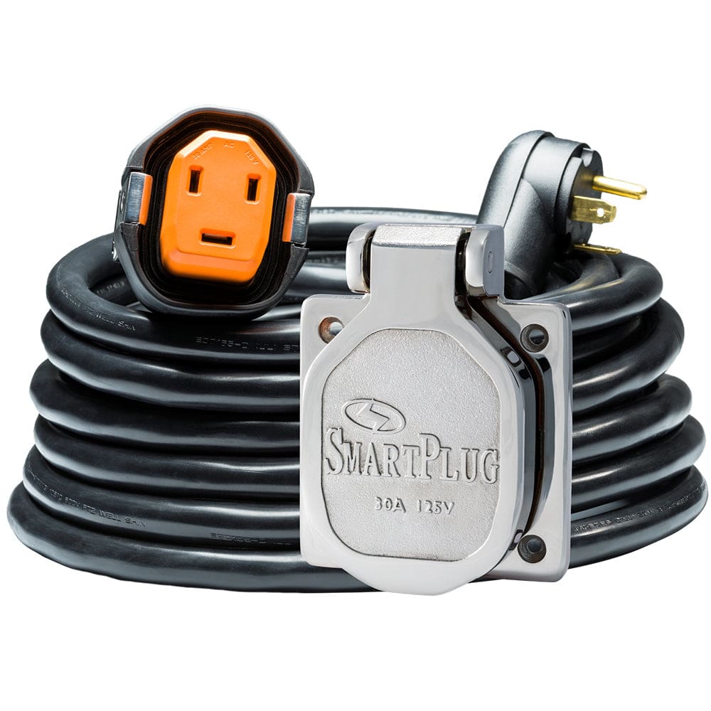 Smart Plug Combo SmartPlug RV Kit 30 AMP Dual Configuration Cordset & Stainless Steel ...