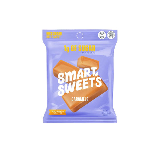 SMARTSWEETS: Candy Caramels 1.6 OZ (Pack of 5) - Grocery > Chocolate Desserts and Sweets > Candy - SMARTSWEETS