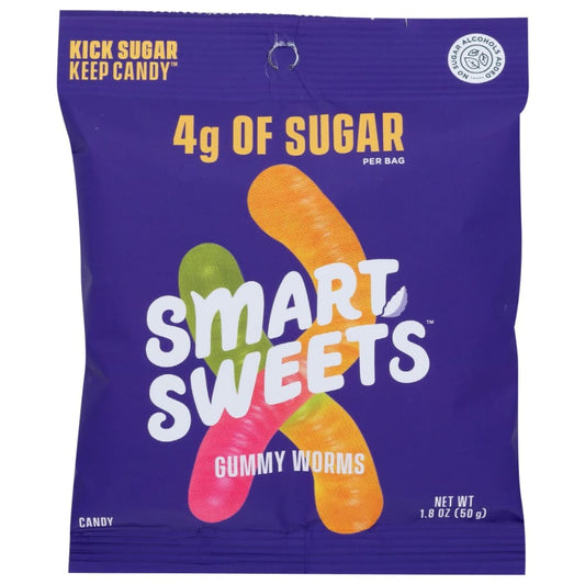 SMARTSWEETS: Gummy Candy Worms 1.8 OZ (Pack of 5) - Chocolate Desserts and Sweets > Candy - SMARTSWEETS