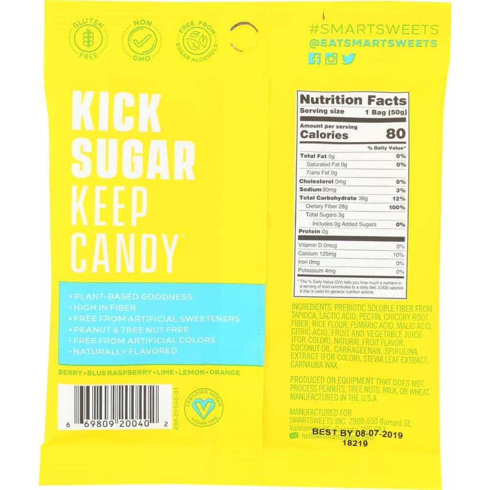 Smart Sweets Smartsweets Sour Blast Buddies Candy Single Pouch, 1.8 oz
