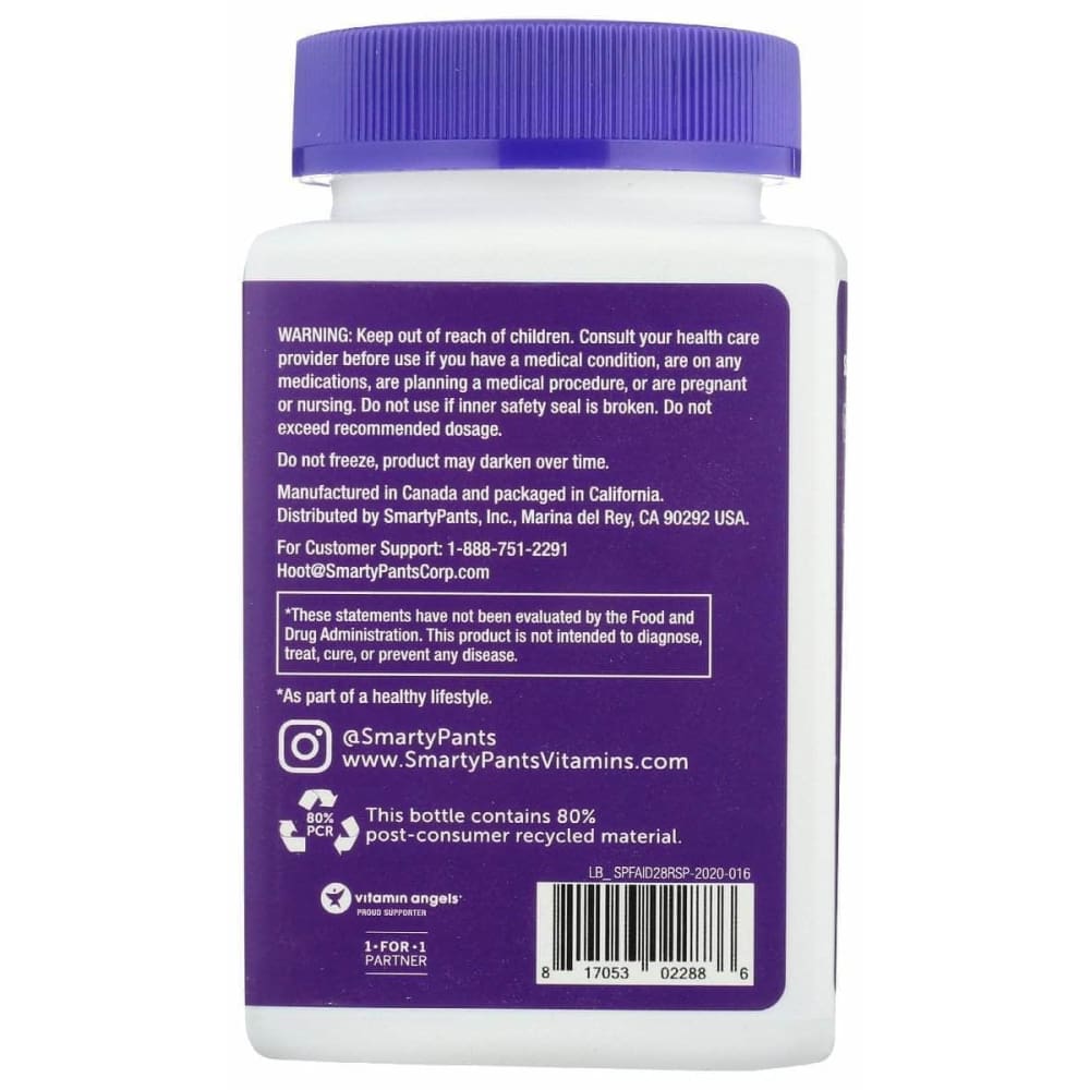 SMARTYPANTS Smartypants Immunity Elderberry, 28 Pc