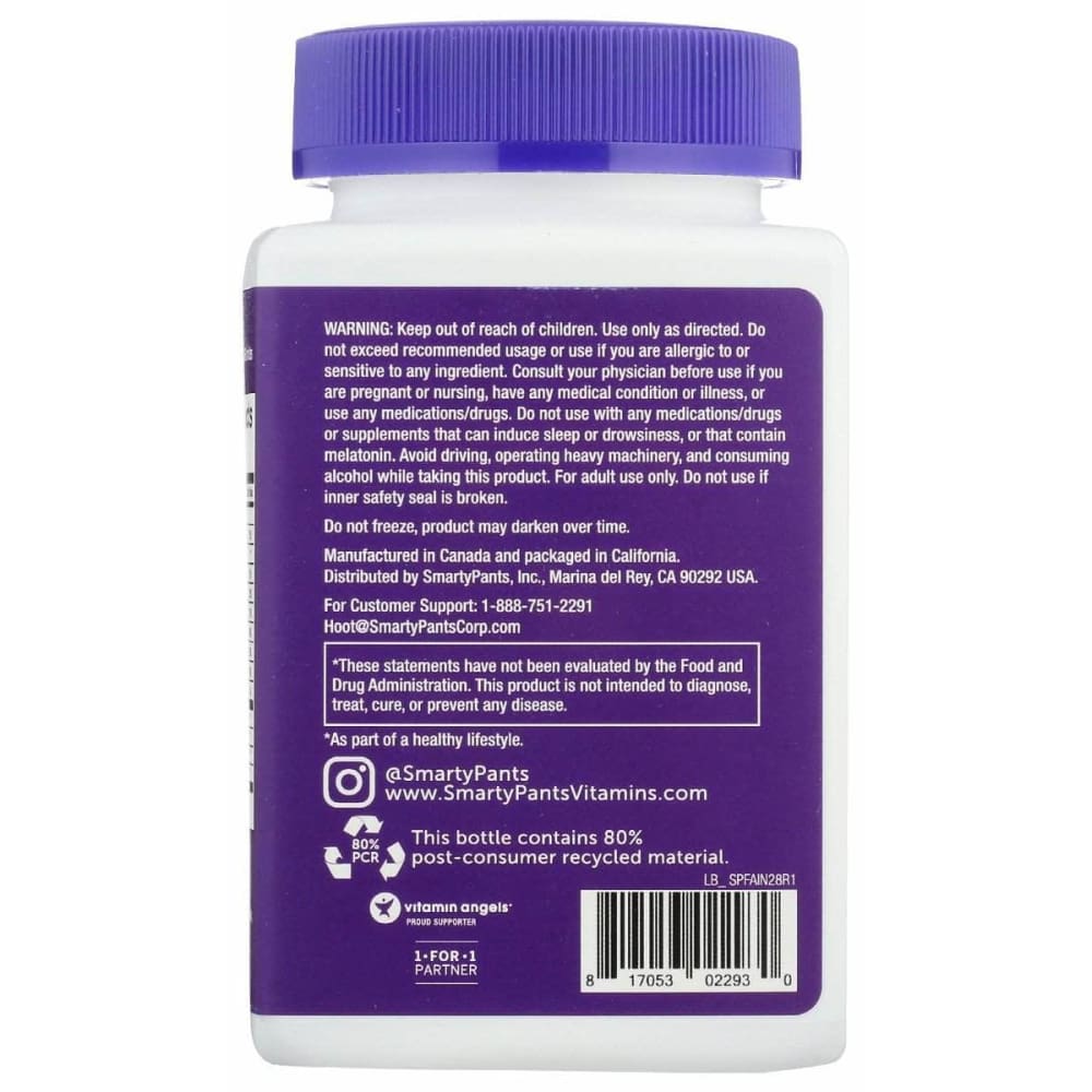 SMARTYPANTS Smartypants Immunity Elderberry Night, 28 Pc