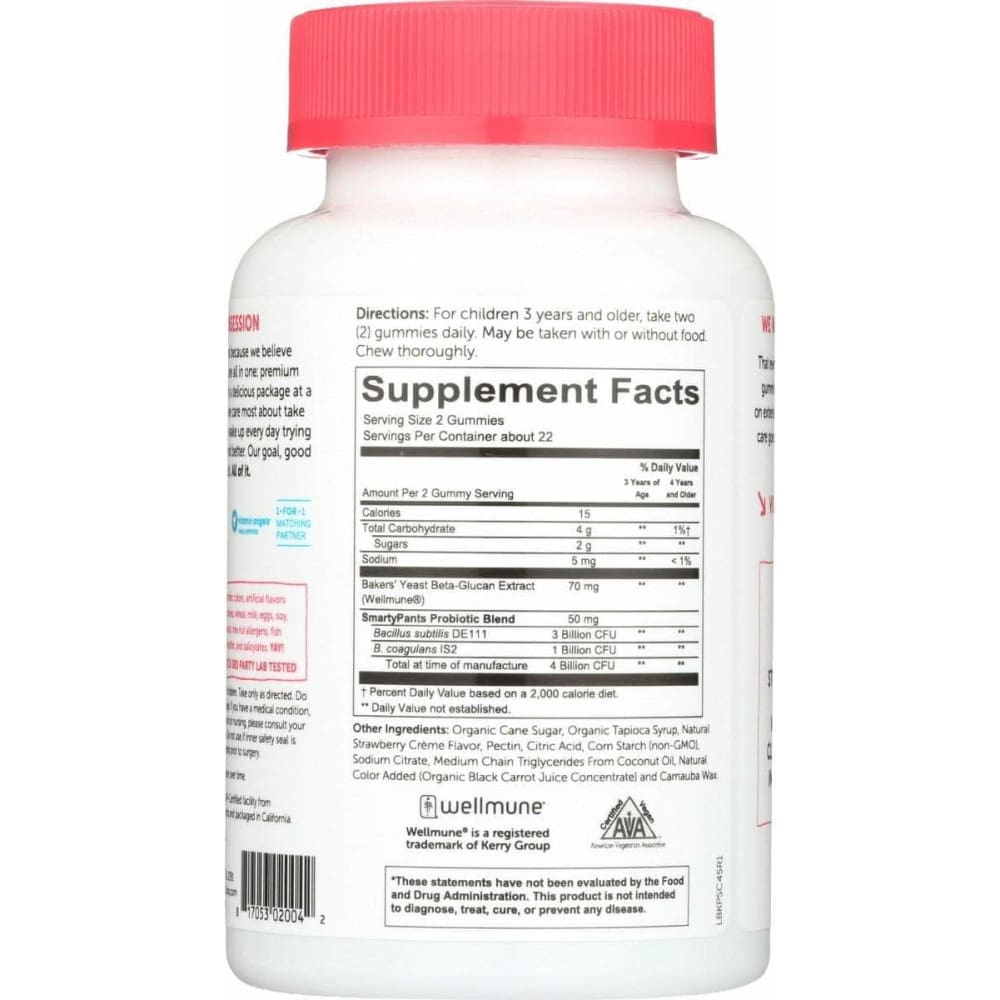 SMARTYPANTS Smartypants Kids Probiotic Complete Strawberry Creme, 45 Pc