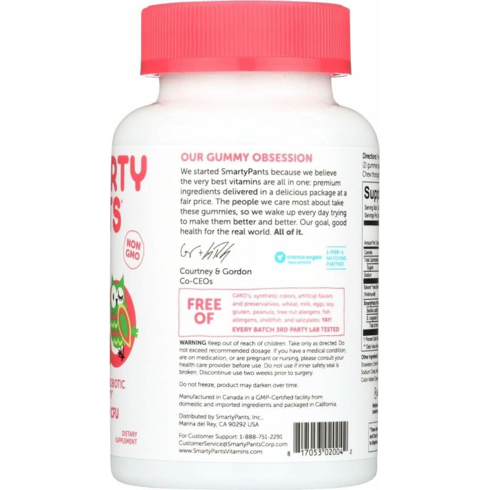 SMARTYPANTS Smartypants Kids Probiotic Complete Strawberry Creme, 45 Pc