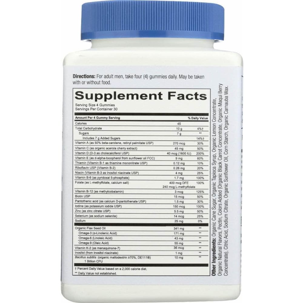 SMARTYPANTS Smartypants Organic Mens Formula, 120 Pc