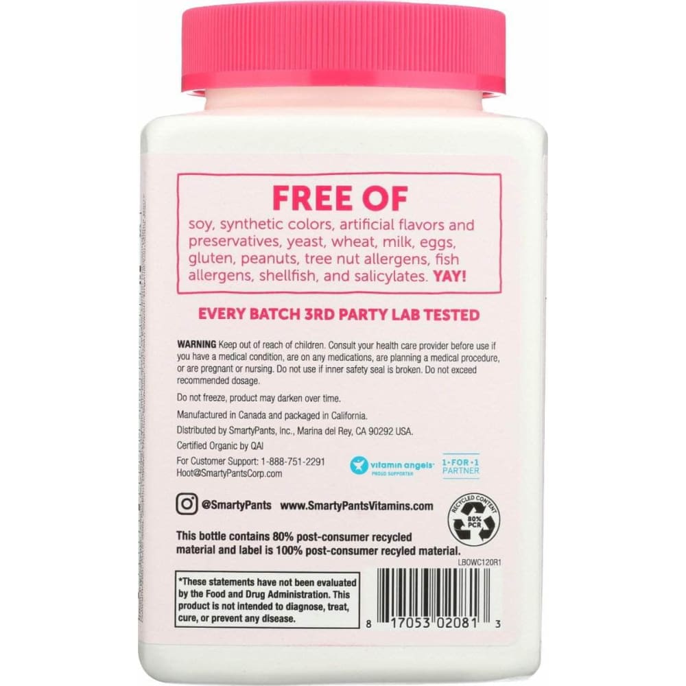 SMARTYPANTS Smartypants Organic Womens Formula, 120 Pc