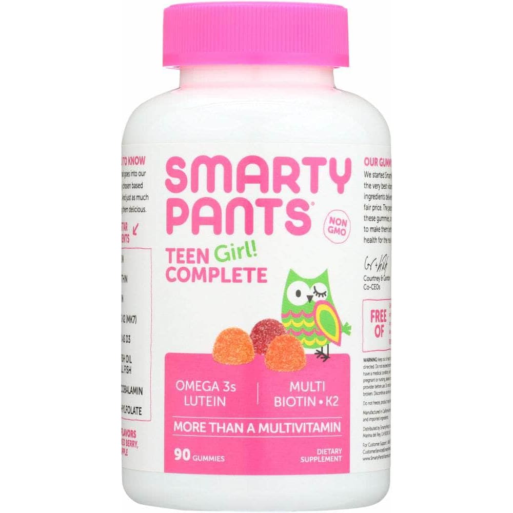 SMARTY PANTS Vitamins & Supplements > Vitamins & Minerals > VITAMINS & MINERALS CHILDREN SMARTYPANTS: Vitamins Teen Girl Omega 3, 90 pc