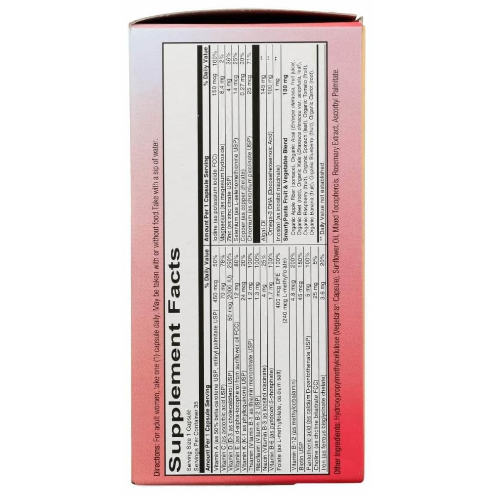 SMARTYPANTS Smartypants Womens Multi Capsule With Omegas, 35 Cp