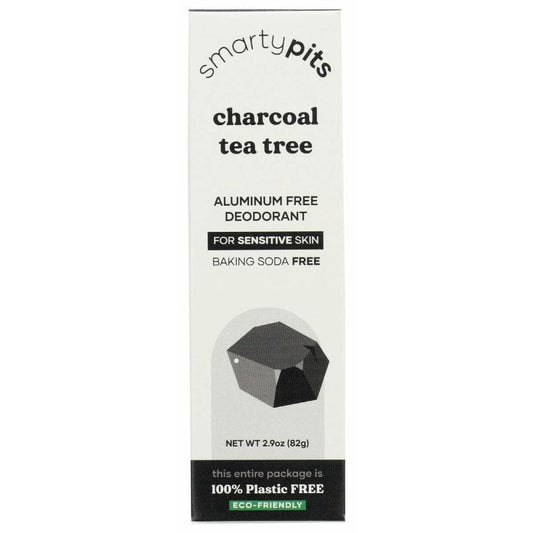 SMARTYPITS SMARTYPITS Charcoal Plus Tea Tree Sensitive Skin Formula, 2.9 oz
