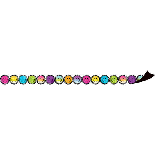 Smiley Faces Diecut Magnetic Border (Pack of 6) - Border/Trimmer - Teacher Created Resources