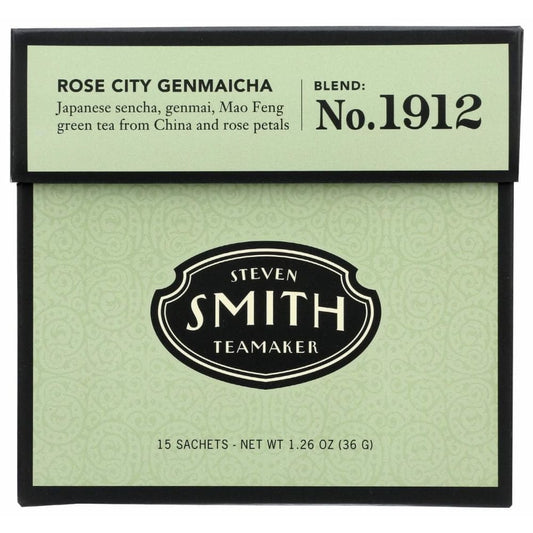 SMITH TEAMAKER SMITH Tea Grn Rse City Gnmaicha, 15 bg