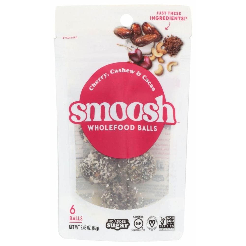SMOOSH Grocery > Chocolate, Desserts and Sweets > Cakes SMOOSH: Cherry Cashew and Cacao Brownie, 2.43 oz