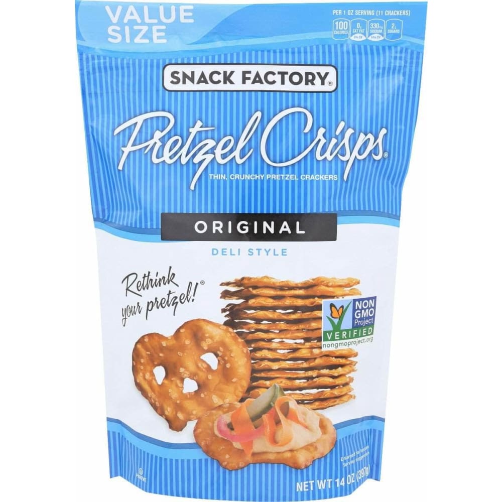 SNACK FACTORY Snack Factory Original Pretzel Crisps, 14 Oz