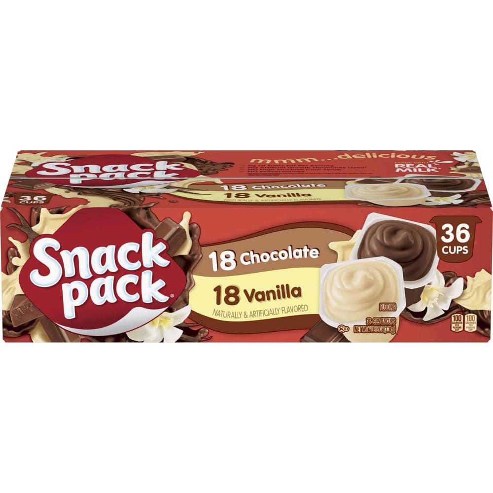 Snack Pack Pudding Variety Pack (3.25 oz. 36 pk.) - Pudding & Gelatin - Snack Pack