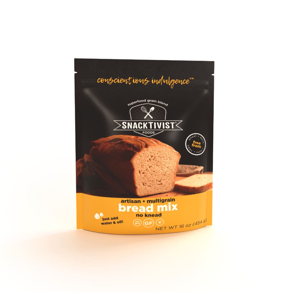SNACKTIVIST FOODS Grocery > Cooking & Baking > Baking Ingredients SNACKTIVIST FOODS: Bread Mix Artisan Multigr, 16 oz