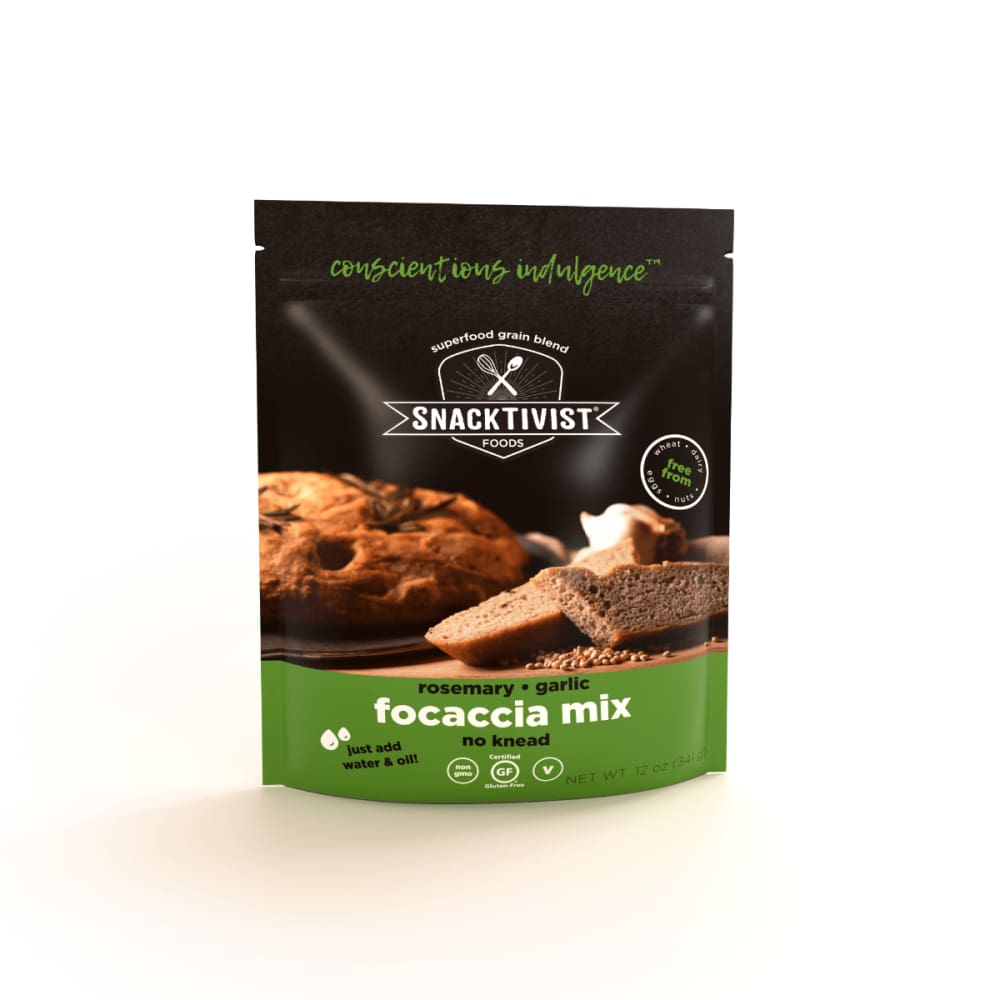 SNACKTIVIST FOODS Grocery > Cooking & Baking > Baking Ingredients SNACKTIVIST FOODS: Focaccia Mix Rosemry Garl, 12 oz